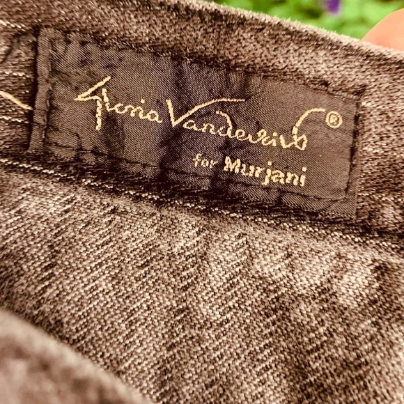 Vintage Gloria Vanderbilt Stripped Black Mom Jeans for Murjani Size 9/28 Denim - Picture 13 of 15